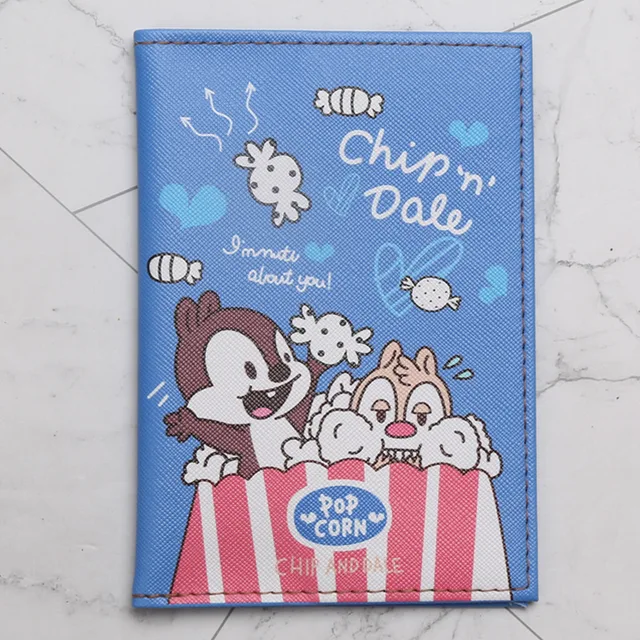 Disney Fashion PU Passport Cover Frozen 2 Elsa Mickey Winnie Cartoon Print Girls Boys ID Card Holder Travel Ticket Passport Case DS-11