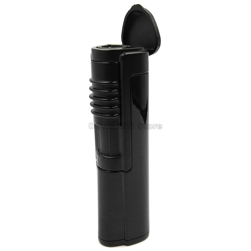 COHIBA 1 фонарь Jet Flame металлическая сигарета зажигалка многоразового использования для мужчин табак для наружного курения инструмент ветрозащитный