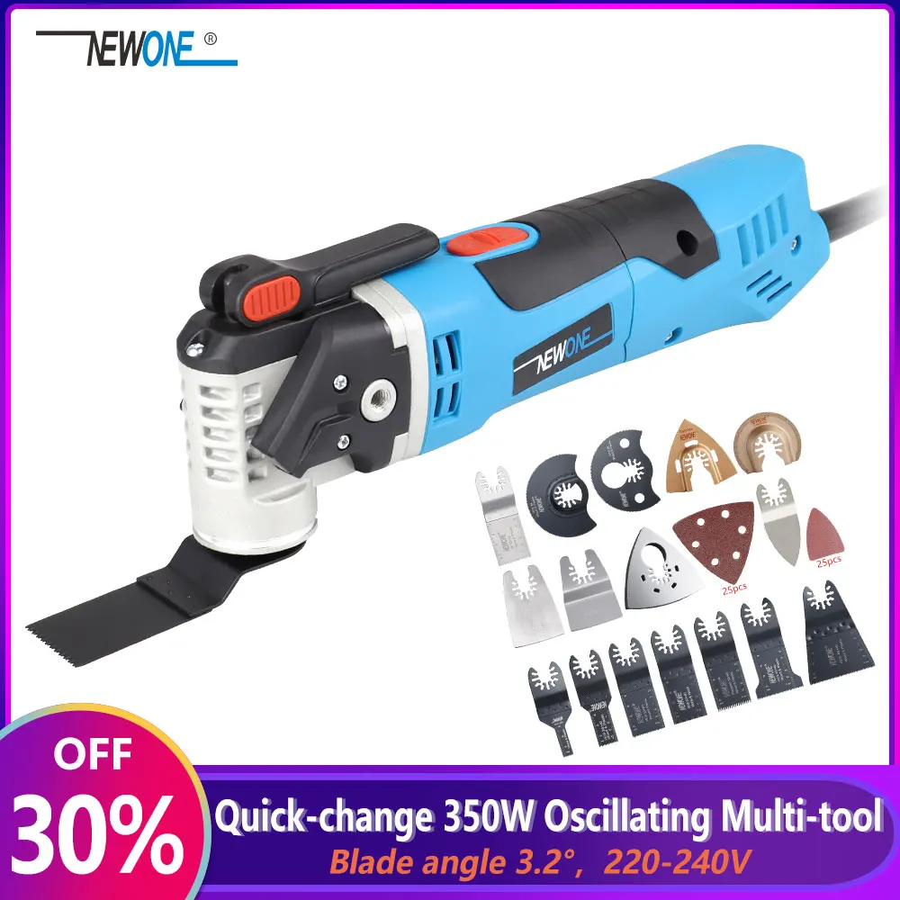 ONE 220V Quick Release Variable Speed Electric Multifunction Oscillating Tool Kit Multi-Tool Power