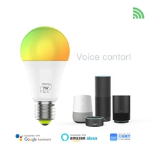 7W WiFi Smart LED Bulb E27 Wifi APP Remote Google Amazon alexa Voice Control RGB RGBW RGBCW Timing Light Bulb Magic home lamp