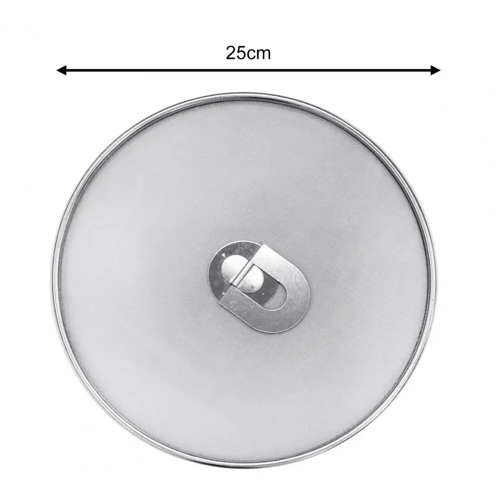 Kitchen Splatter Screen Stainless Steel Mesh Pot Lid Cover Oil Frying Pan Lid Size25/29/33cm1PC