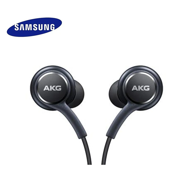 Samsung EO-IG955 наушники 3,5 мм в ухо с микрофоном Проводная гарнитура для AKG samsung Galaxy S6 S7 S8 S9 S10 Смартфон xiaomi huawei - Цвет: Черный