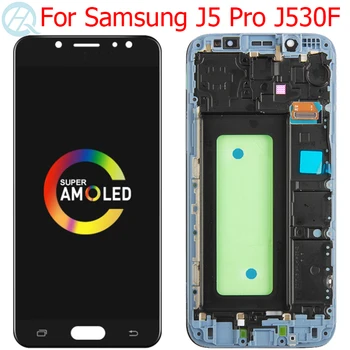 

Original Super AMOLED A530F LCD For Samsung Galaxy J5 Pro 2017 Display With Frame 5.2" J5 2017 SM-J530F LCD Display Touch Screen