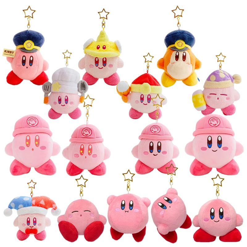 3 Kawaii Kirby Adventure Anhänger Pendant Plüsch Spielzeug Stofftier Toy Puppe 
