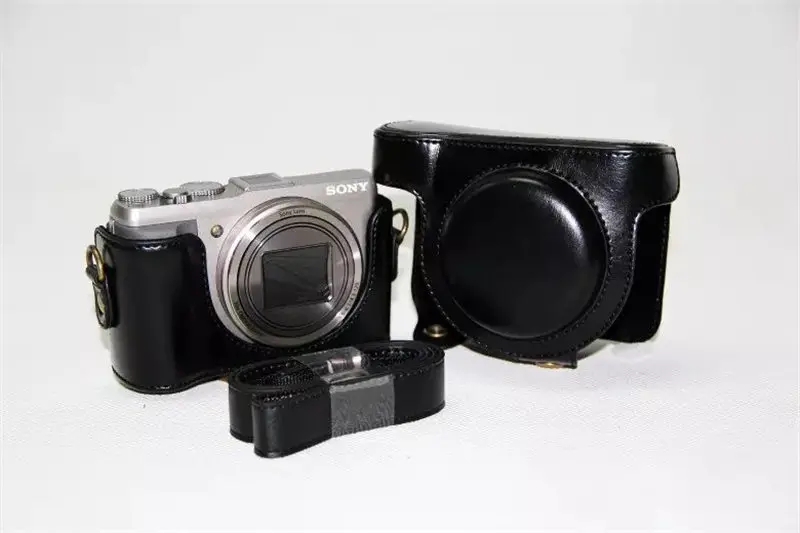 PU Камера кожаный чехол Обложка для sony DSC-HX60 DSC-HX50V HX60 HX50V HX30 сумка-чехол для камеры с плечевым ремнем