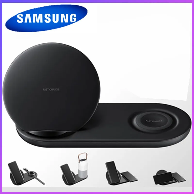 Samsung Wireless Charger Dual Fast Charge Galaxy S6 s7 edge s8 s9 s10 Plus Note 9 Gear S Dock Charging For iwach iphone Original | Мобильные