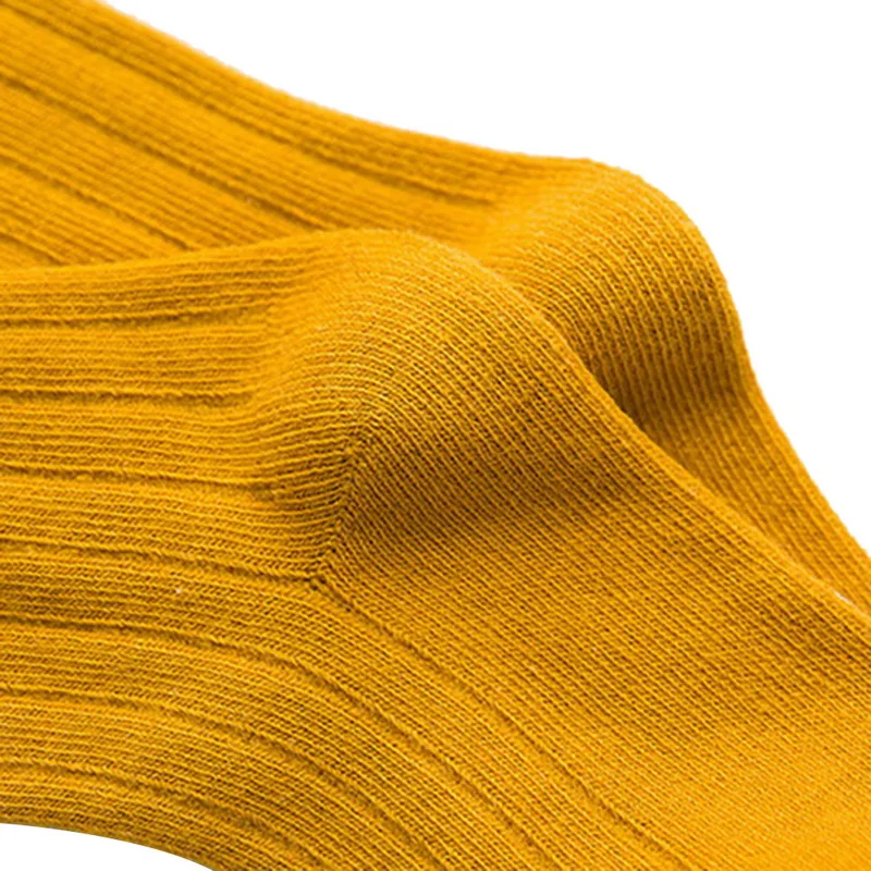 Длинные однотонные носки для детей от 0 до 10 лет хлопковые красивые детские гетры ярких цветов носки для мальчиков и девочек