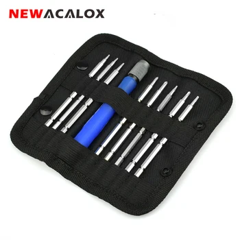 

NEWACALOX Mobile Phone Laptop Repair Tools 9 In 1 Magnetic Screw Driver Precision Screwdriver Set Tool Kit Torx Hex