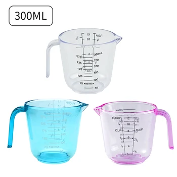 

150/300ml Plastic Scale Measuring Cup Kitchen Measuring Tools For Baking Kitchen Tool Accessaries Measuring Food Baking Cups