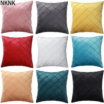 

Decorative Throw Pillow Covers Nordic Retro Cushion Covers Velvet 45x45cm Pillow Case Home Decor Sofa Living Room