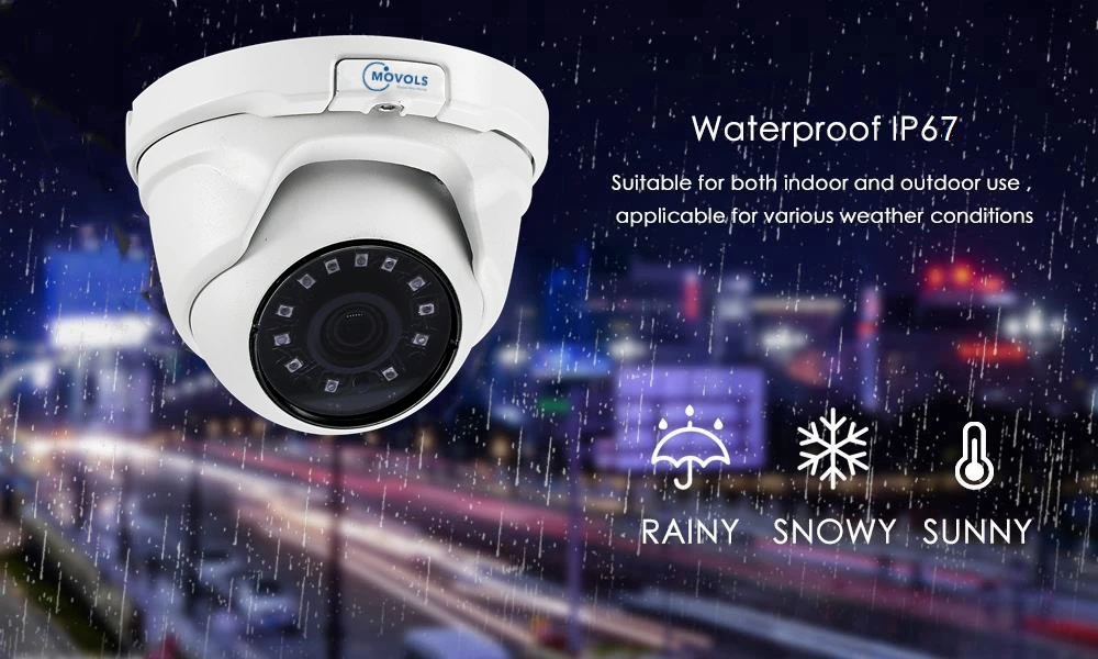 MOVOLS 2MP CCTV Kit 8CH DVR 8 шт. купольная камера ночного видения Система безопасности для дома и улицы Водонепроницаемая P2P система видеонаблюдения