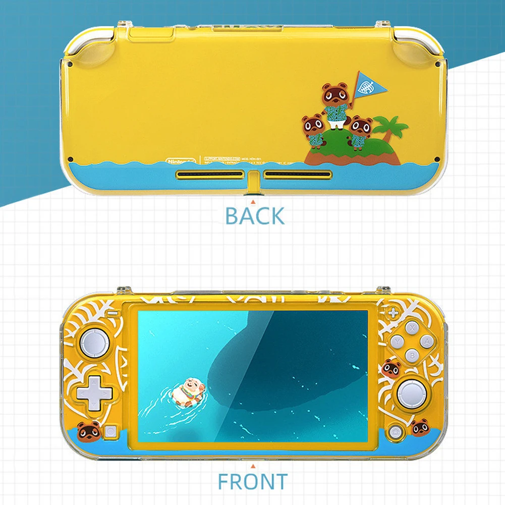 Transparent Crystal Protective Full Cover Retro Console Color LCD Screen Game for NS Switch Lite Game Console Shell