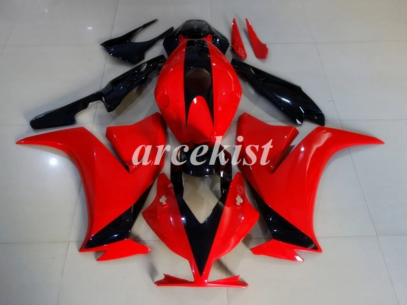 Литья под давлением ABS Полный обтекатели комплект Подходит для HONDA CBR1000RR 2012 2013 1000 RR CBR1000 корпус из двух вещей черно-красный