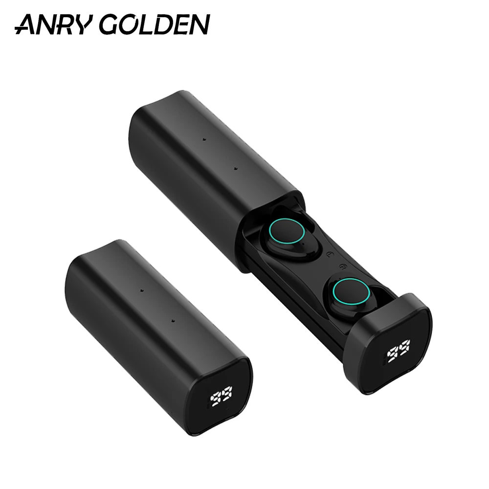 

ANRY G9 Bluetooth 5.0 True Wireless Earbuds with Charging Case TWS Stereo in-Ear Built-in Mic Headset for iPhone Android