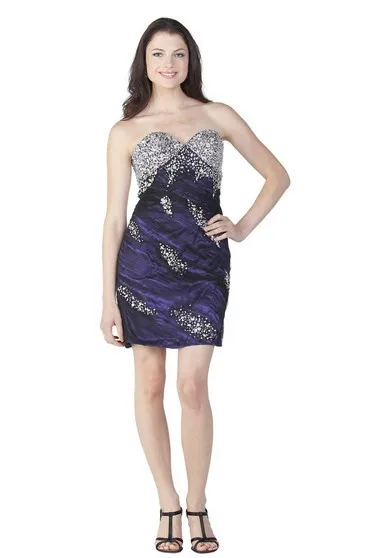 vestido de festa индивидуальный ужин стиль Бисероплетение Милое сексуальное короткое мини Вечерние платья подружки невесты - Цвет: same as picture