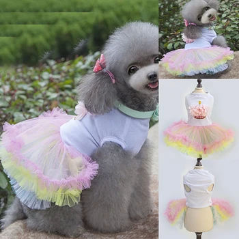 

Summer Pet Clothes Dot Dog Dress For Dogs Skirt Summer Princess Dog Wedding Dresses York Clothes For Dogs Skirts Pet Cat Dress