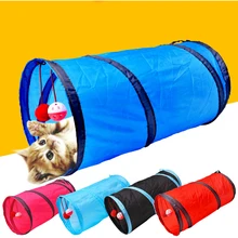 Cat Tunnel Toy Balls Tubes Kitten-Toys Puppy-Ferrets Rabbit Play Funny Collapsible 2-Holes