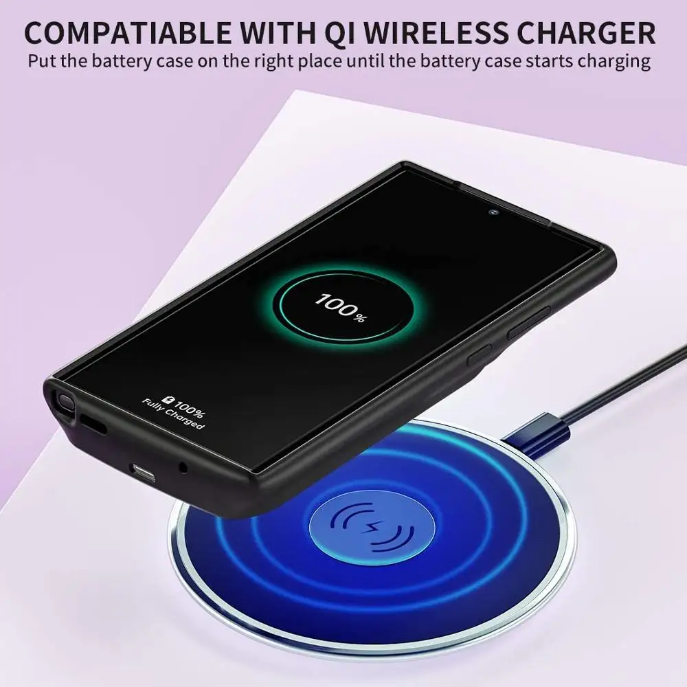 Новое поступление Портативный Qi Чехол зарядка для Samsung note 20 5G 10000 с зарядным