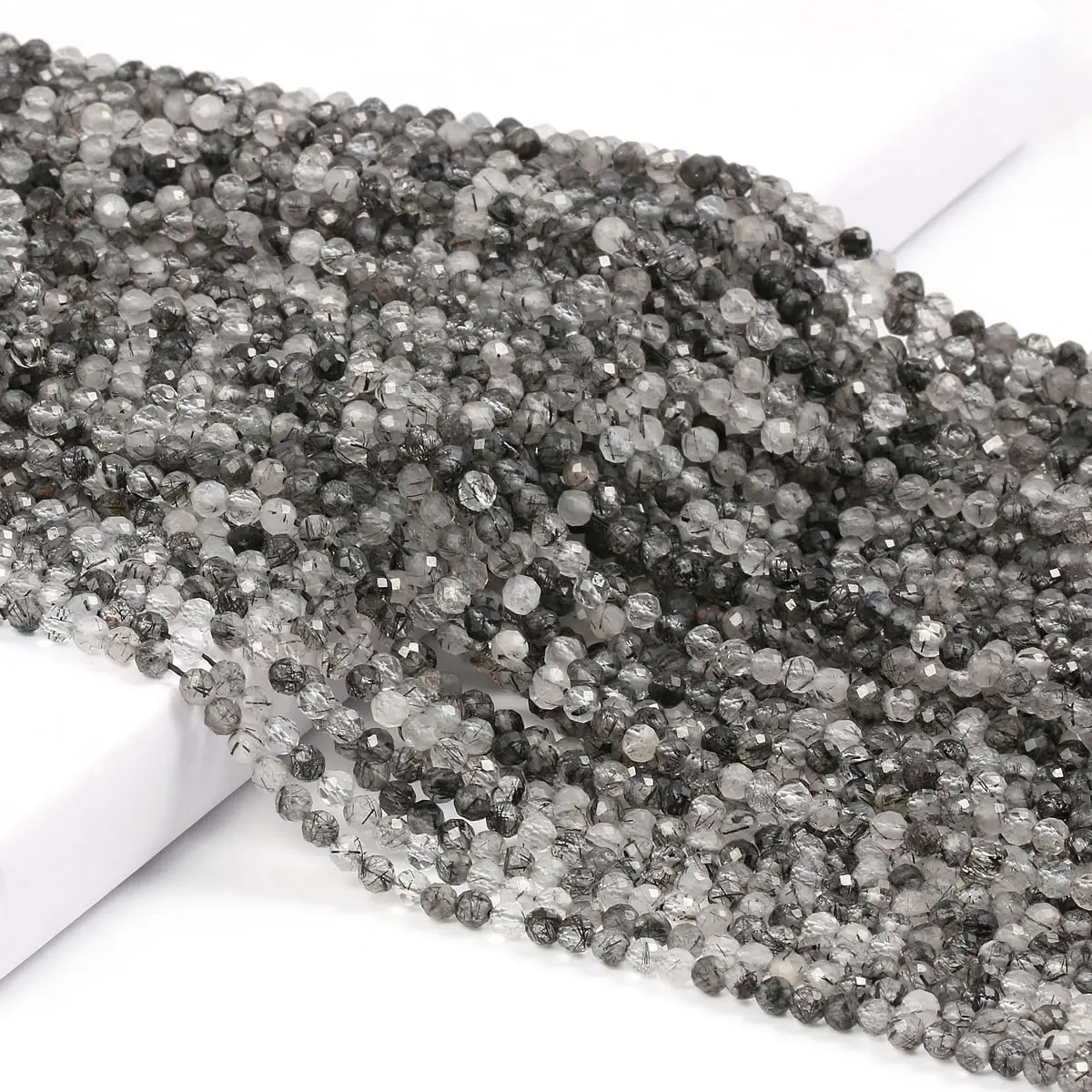 Natural Gem Stone Garnet Beaded 2 3mm Small Faceted Loose Beads for DIY Bracelet Necklace  Jewelry Making Accessories 15'' - 6