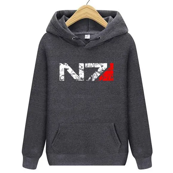 Бренд Игры N7 Mass Effect 3 толстовки Для мужчин систем военный альянс эмблема игра толстовка с капюшоном, женские толстовки Для мужчин куртка