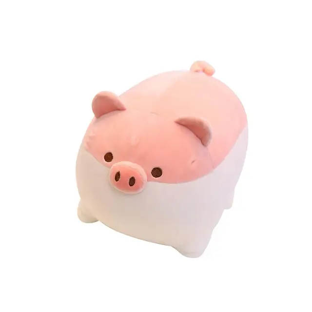 Kawaii Fat Pig Stuffed Animal Plush Pillow Stuffed Pig Doll Toy Kids Cuddling Plushie Car Neck Rest Decor Backrest Seat