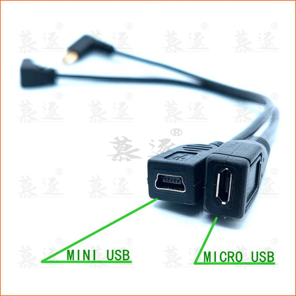 Правый/левый/вверх/вниз угол USB C кабель для зарядки Duttek 3 1 Type папа к Mini & micro (Mini B)