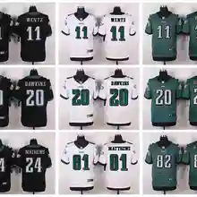 Stitiched, Philadelphia 7 Sam Bradford, 11 Carson Wentz 20 Brian Dawkins 43 Darren Sproles Elite для мужчин Джерси