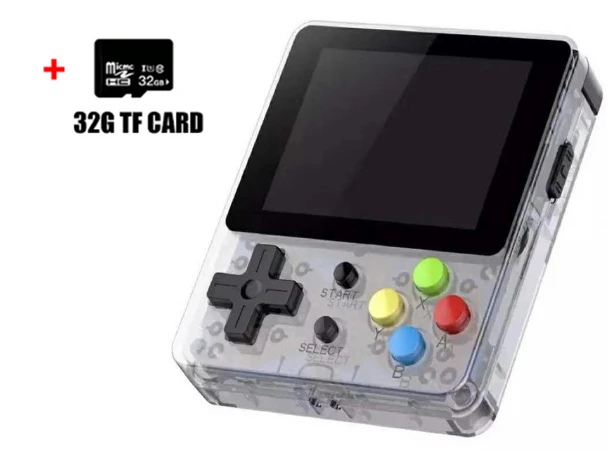 white plus 32G Новая Linux система LDK игровая консоль 32 ГБ памяти 10000 игр 2,6 дюймов экран AV выход Ретро ручной карманный мини-игровой плеер - Цвет: white plus 32G