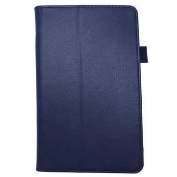 

HOT-For Amazon Kindle Fire HD 7 2015 Tablet PU Leather Case Stand Cover (Dark blue)