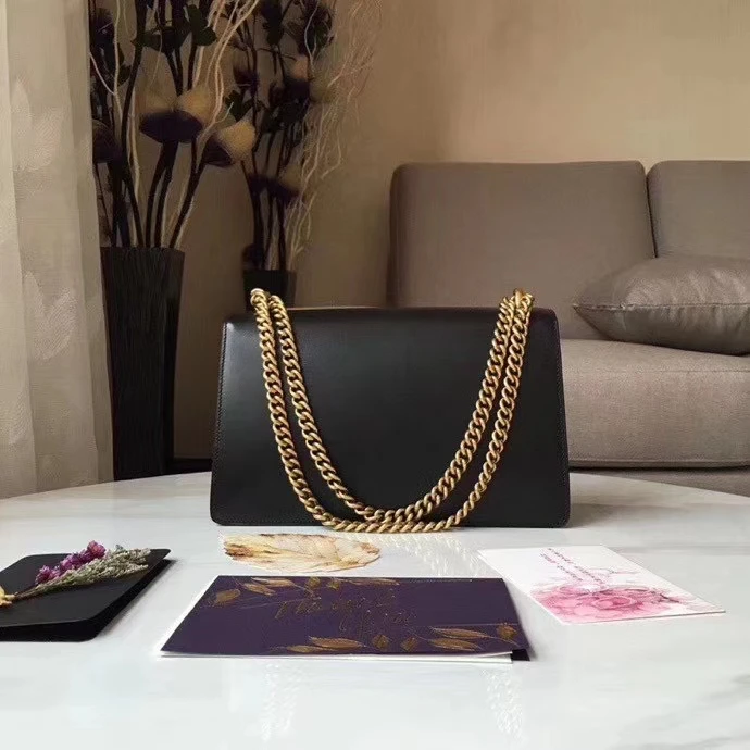 

2020 the fashion and classic style genuine cow leather women chain handbag one shouldr bag crossbody bag 2 color 28cm