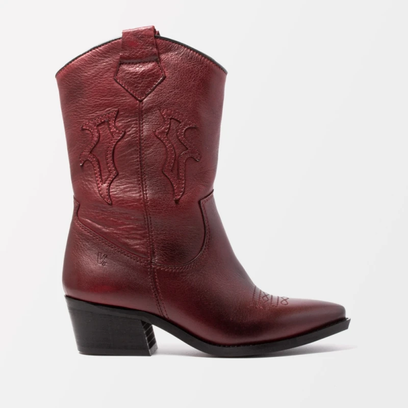 Bota cowboy de Mujer Burdeos VAS 6768| | - AliExpress