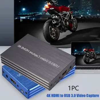 

Audio Video Card, HDMI USB3.0 4K 1080P 60fps Reliable Portable Video Converter for Game Streaming Live Broadcasts Video