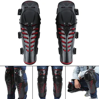 

Motorcycle roller skating anti-fall knee pads according to the bending degree of knee PE rubber shell Double layer paste 1 pair