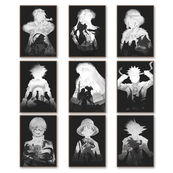 

Dragon Ball Super One Piece Naruto Princess Mononoke Anime Posters and Prints Painting Home Decor canvas painting M235
