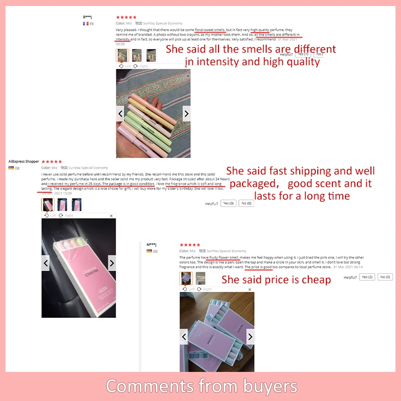 JIAUTING Perfume For Women Long Lasting Portable Solid Perfume Fragrances Solid Stick Perfume Parfum Cologne Fragrance Flower - Image 4