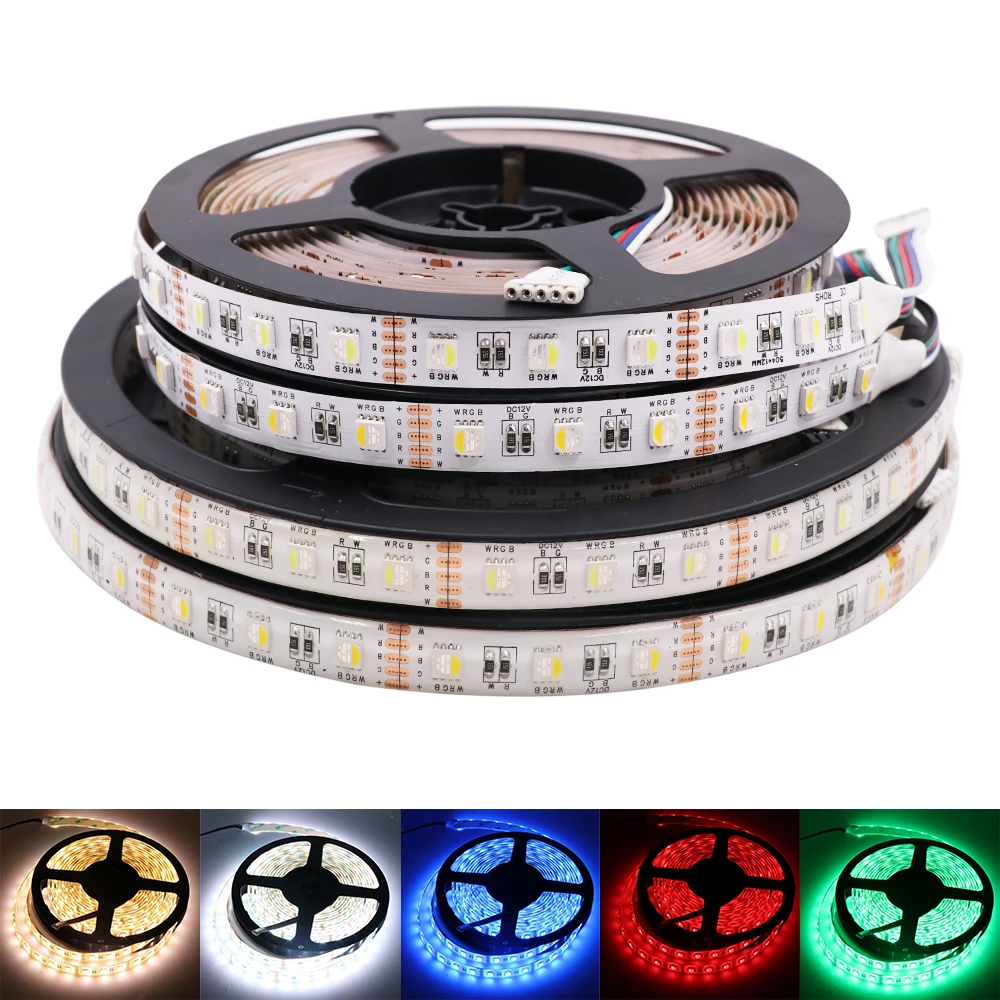 Светодиодная ленсветильник водонепроницаемая 4 цвета в 1 RGBW DC 12 В/24 В SMD 5050 RGB +