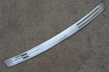 

Stainless Steel Exterior Rear Bumper Protector Sills Tail Trunk Guard Pedal Car Accessories For Suzuki SX4 S-Cross 2014-2019 doo