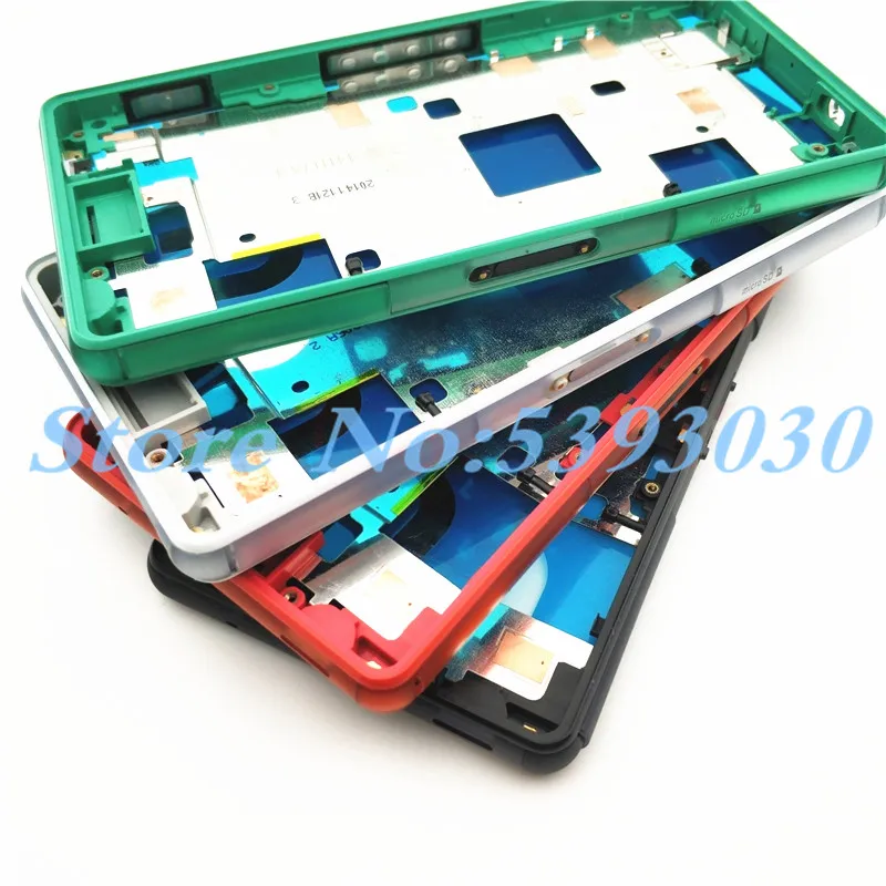Чехол с полным корпусом для sony Xperia Z3 Compact Z3 Mini D5803 D5833, рамка с ЖК-панелью, средняя рамка, крышка на батарейку
