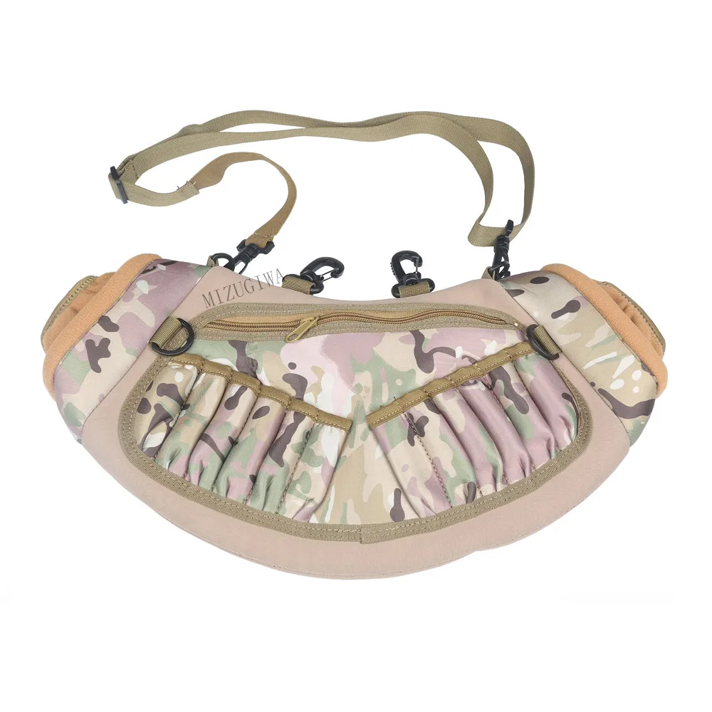 

MIZUGIWA Hunting Hand Warmer Muff with Shotgun Shell Holder Warm Gloves Camo Neoprene Adjustable Waist Band