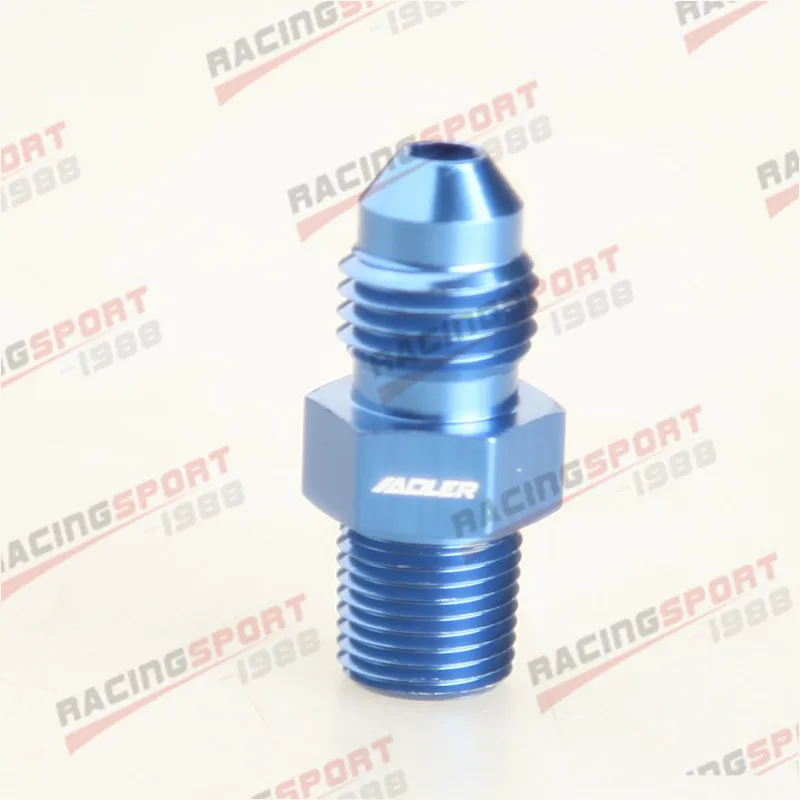 

Прямой адаптер AN4 -4AN на 1/8 "NPT, синий фитинг для топливного масла