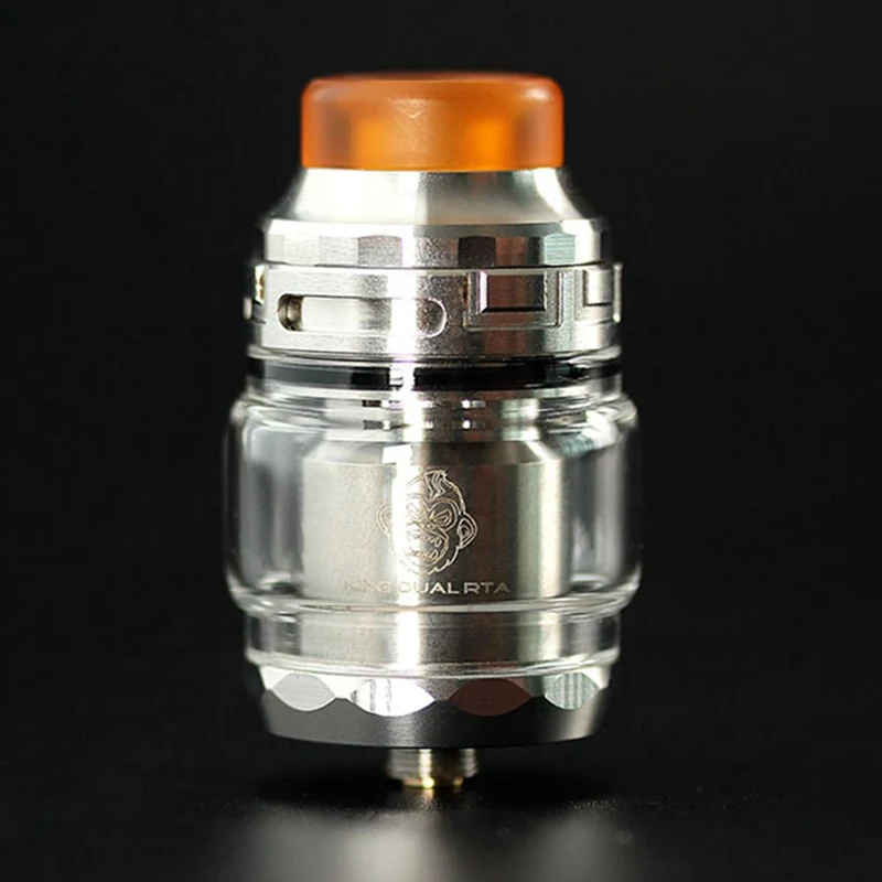 2019 Coil Father King Dual RTA 4 мл DIY обслуживаемый атомайзер резервуар с двумя стойками 24 мм