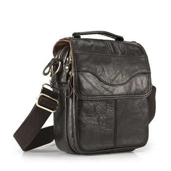 

Leather Male Casual Shoulder Messenger Bag Cowhide Fashion Cross-Body Bag Tote Satchel Bag