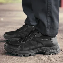 Мужская Легкая водонепроницаемая обувь, дышащая обувь с низким берцем, тактические армейские ботинки, легкая износостойкая походная обувь K12