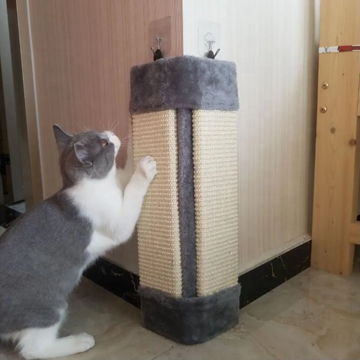 Забавная кошачья игрушка Sisal складная Когтеточка обучающая для дивана Настенная