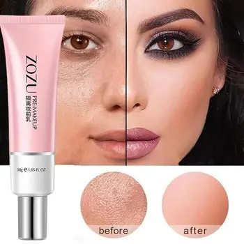 

Cosmetics Primer Base Makeup for Face Brighten Skin Pore Concealer Primer Cream Rose Essence Before Foundation