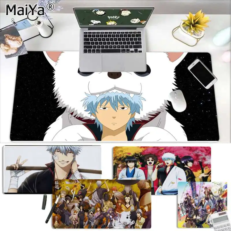 Maiya New Arrivals GINTAMA All Members Jump Comic Anime Rubber PC Computer Gaming mousepad | Компьютеры и офис
