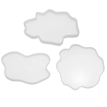 

Irregular Cup Mat Silicone Mold UV Resin Mould Pendant Crystal Epoxy Molds Table Decoration DIY Jewelry Making Tool