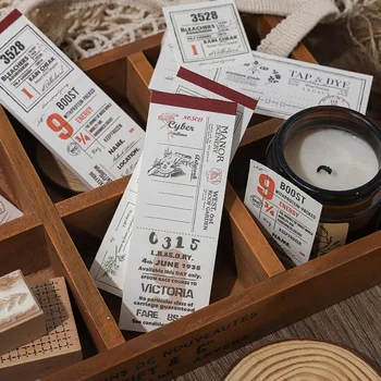 

50 Sheets Of Mixed Past Series Of Memo Pad Salt-Based Material Paper Retro Tearable Message Note Kawaii School Stationery