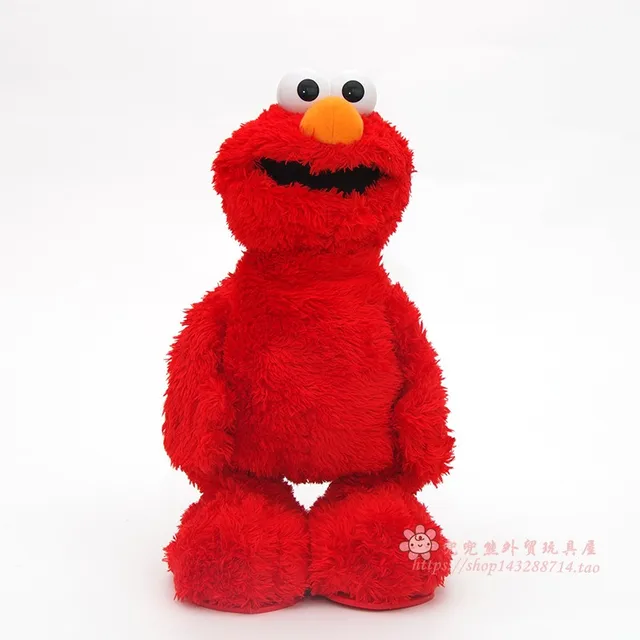 New Hot Original Disney Sesame Street Series Movie Electric Elmo Plush Toy Kawaii Electric doll Kids Gift 30cm