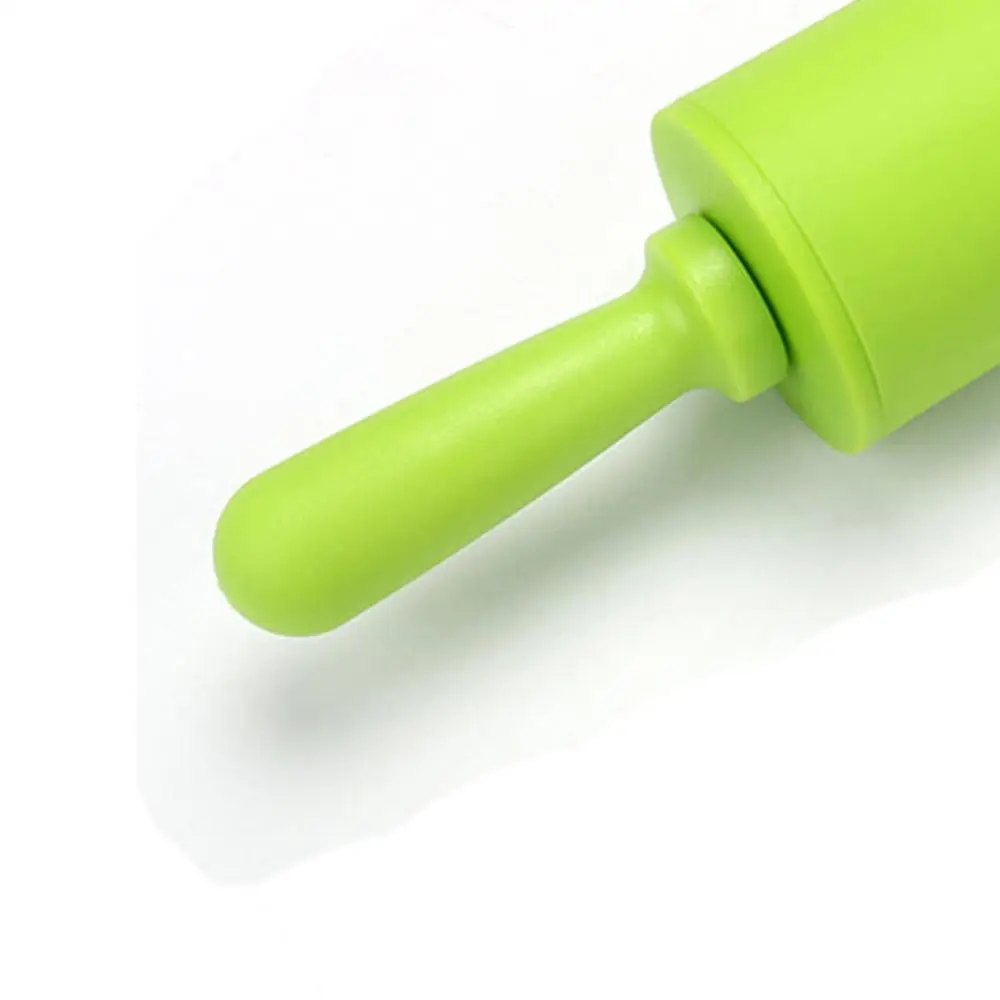Пищевой силикон скалка пластиковая ручка ролик вращающийся антипригарный клецки прессование палка ходячий молоток кухонная посуда для выпечки